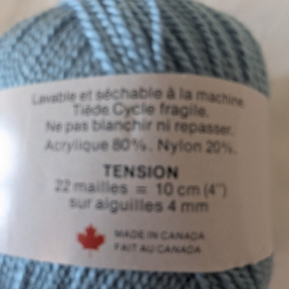 Patons Pearl Twist Vintage Yarn 3 x 50 g, Seafoam Green/Blue - Picture 3 of 7